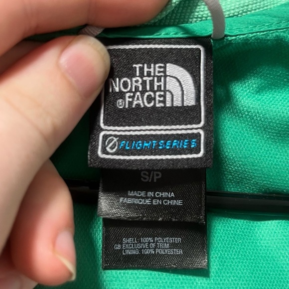 The North Face Flight Series Windbreaker Jacket Lightweight Full Zipper Green S - Picture 4 of 6